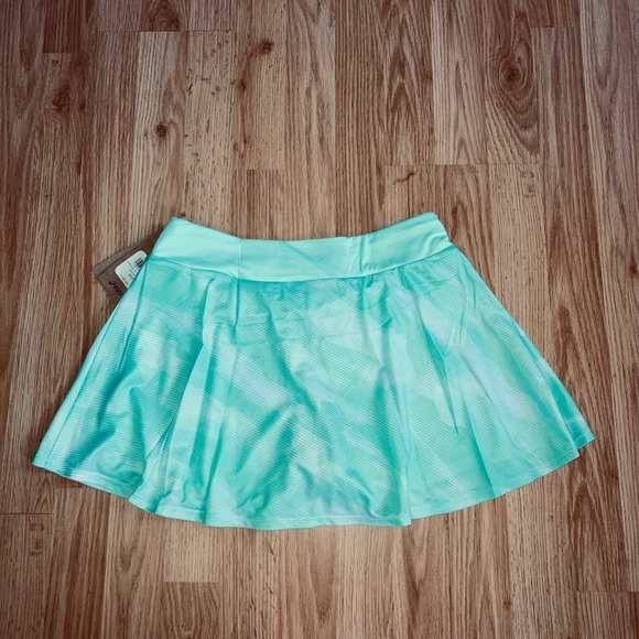 NWT ASICS Match Graphic Tennis Skort Fresh Ice Mint Green sz Medium - Picture 4 of 13